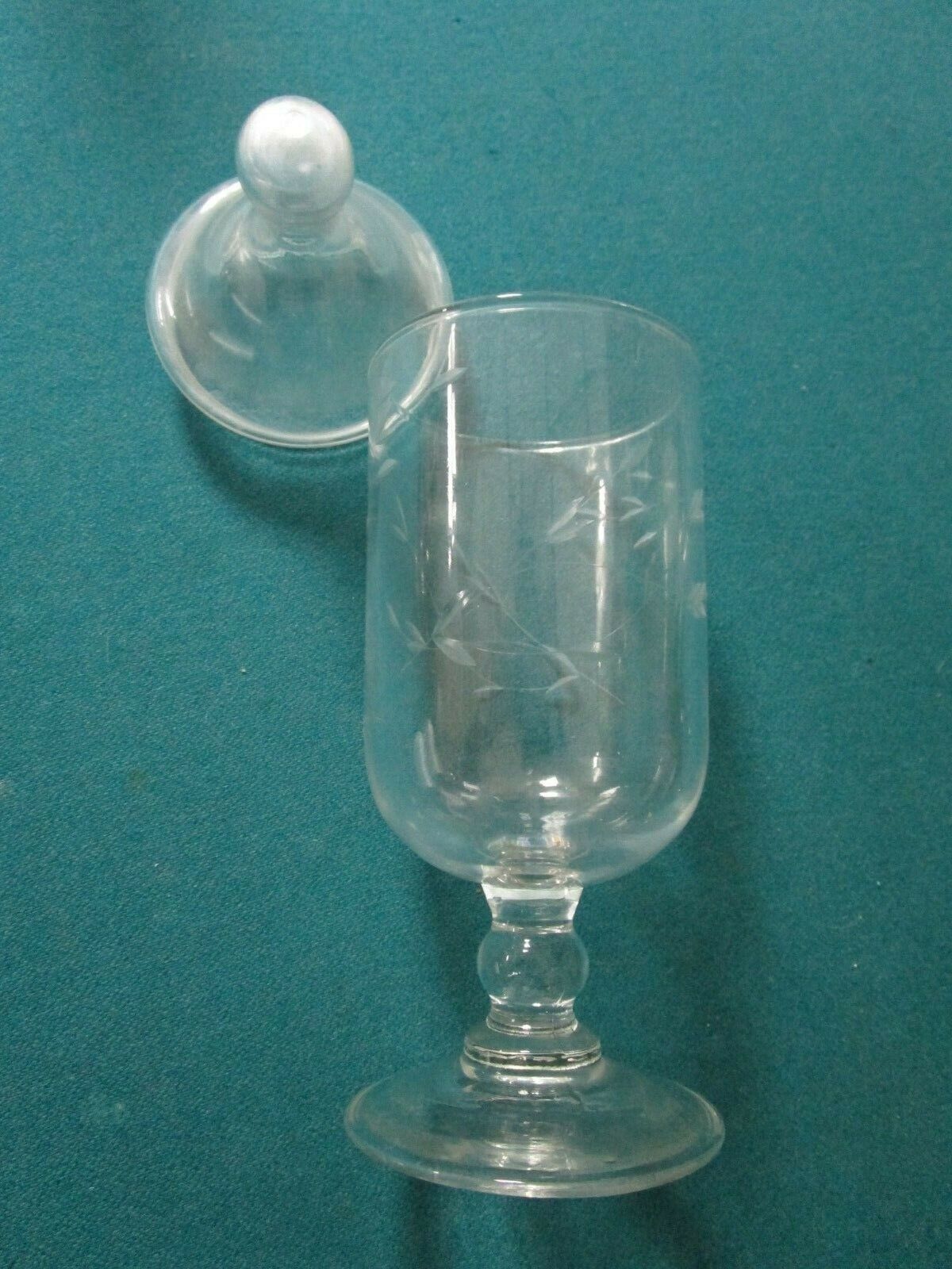 VICTORIAN GLASS SILVER OVERLAY CANDLEHOLDER, STERLING VASE, CRUET APOTHECARY PIC