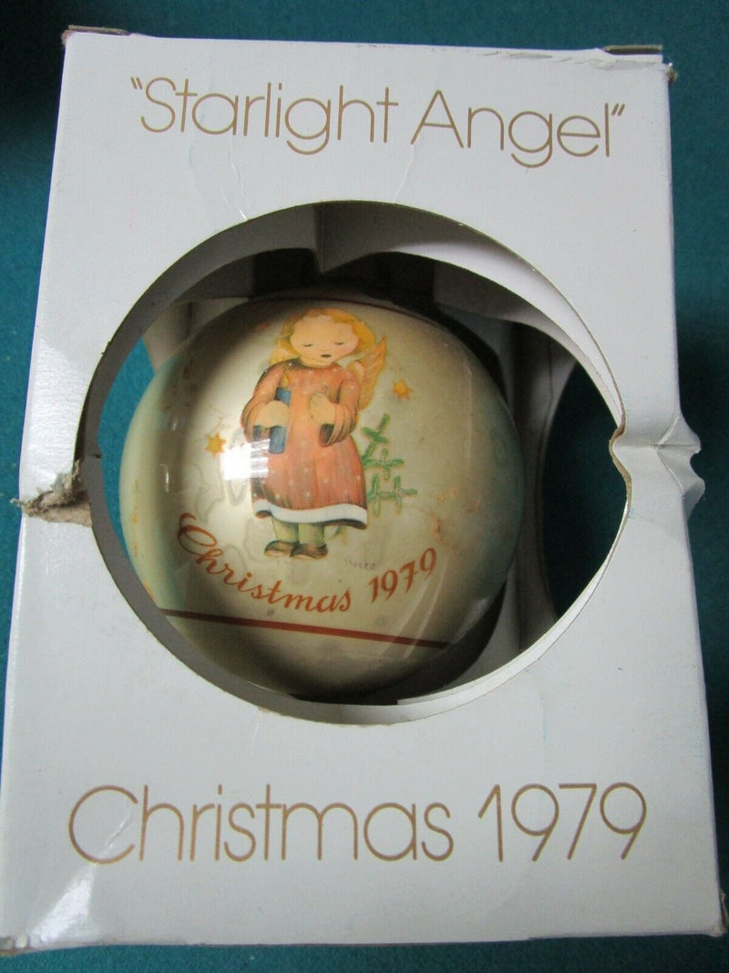 SCHMID HUMMEL ORNAMENTS 1977/78/79/81/82 LOT OF 5 GLASS ORNAMENTS ^^