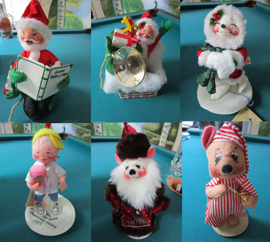 1980s ANNALEE 8" CHRISTMAS DOLLS PICK ONE^^