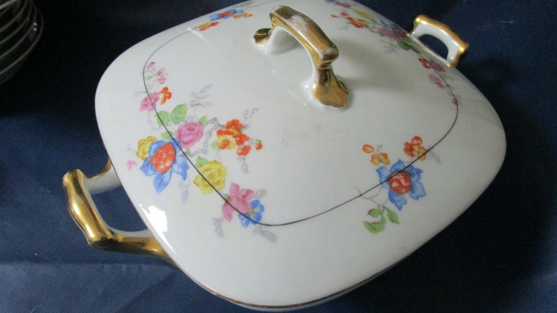 Union Czechoslovakia Oval Bowl Tureen Vegetable Pick 1