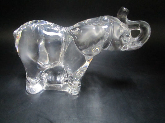 Villeroy and Boch elephant figurine clear crystal 3 x 5'