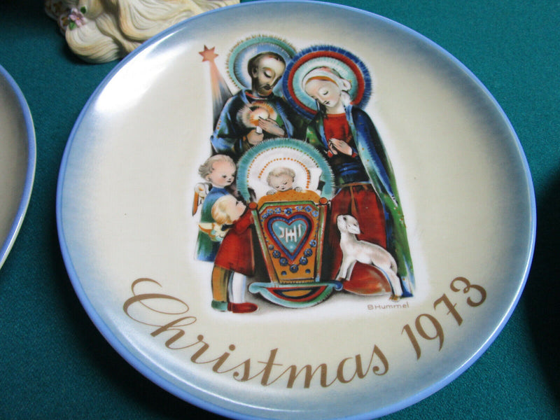 BERTA HUMMEL SCHMID 10 YEARS CHRISTMAS ANNUAL  PLATES COLLECTION 1871-81  10 PCS