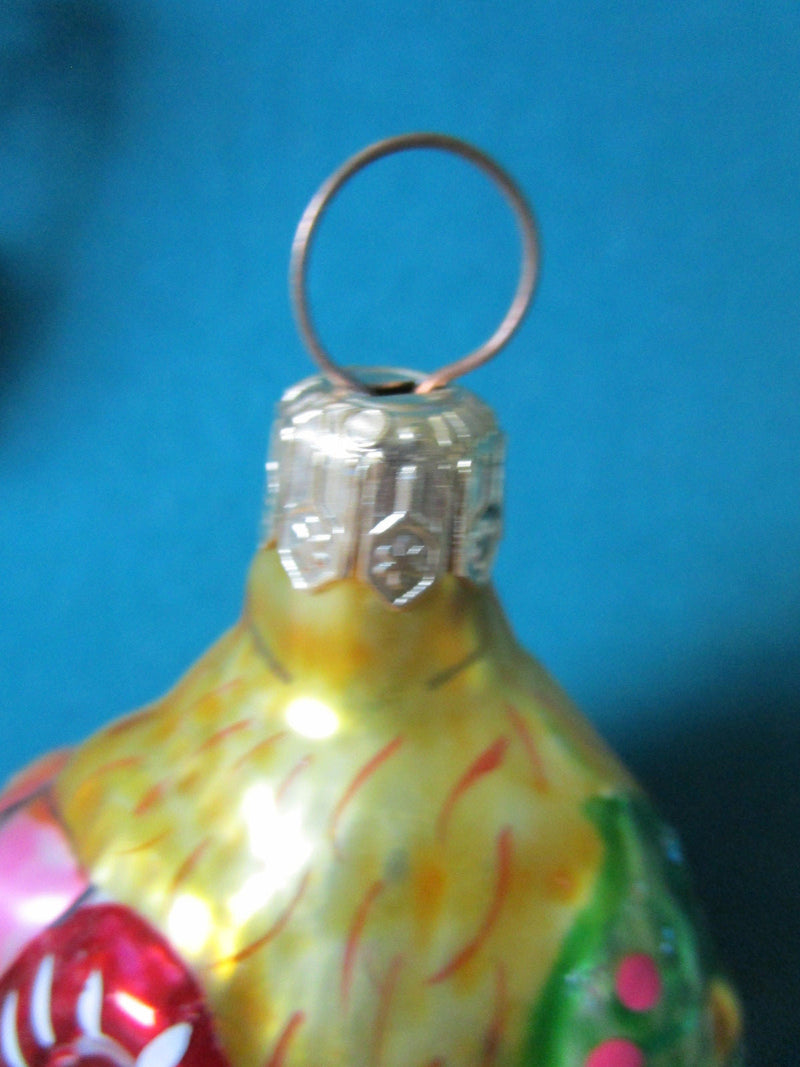 CHRISTOPHER RADKO ORNAMENT CHRISTMAS JOY DOUBLE SIDED 1995, RETIRED orig^^