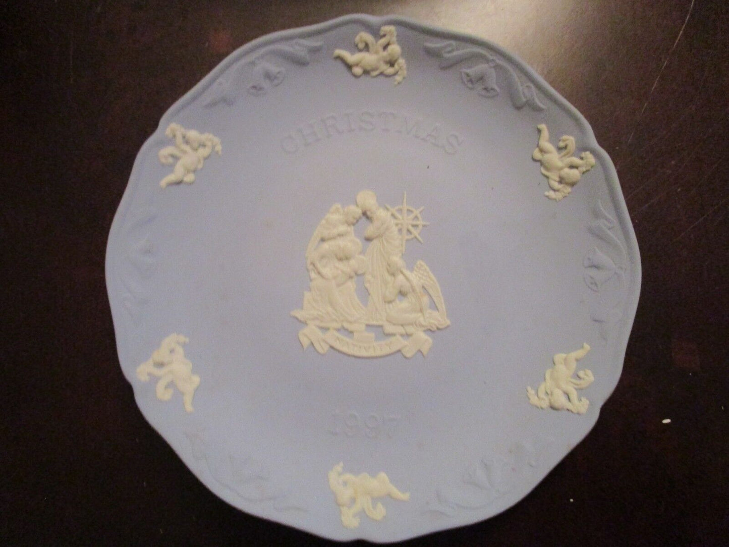 WEDGWOOD ENGLAND NATIVITY CHRISTMAS PLATE 7 1/2"  [*a1]