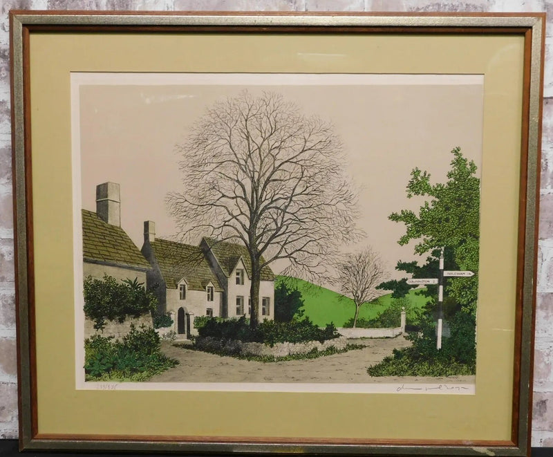 Framed lithograph by Denis Paul Noyer (French 1940-) STREET SCENES PICK1