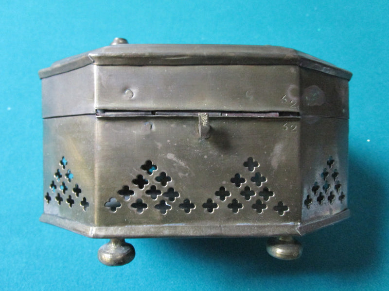 Vintage India Brass Cricket Box 6 X 4 1/2" Original