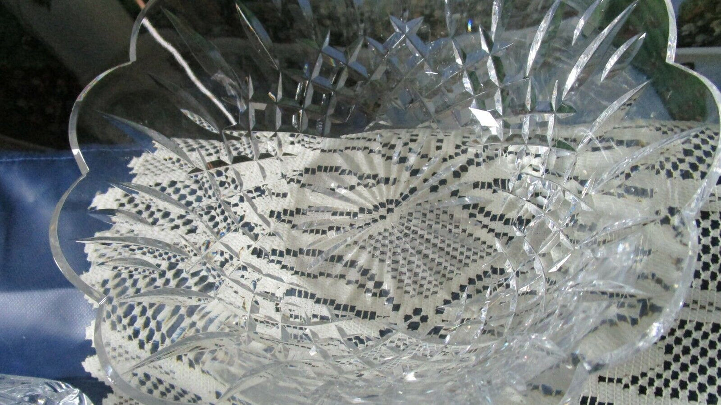 WATERFORD CRYSTAL BOWL BROOKSIDE 3 1/2 X 9" NEW NO BOX