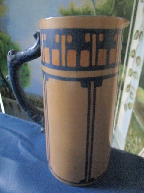 ANTIQUE Belleek Willets Hand-Painted Pitchers Tankard by Willets N. JERSEY PICK1