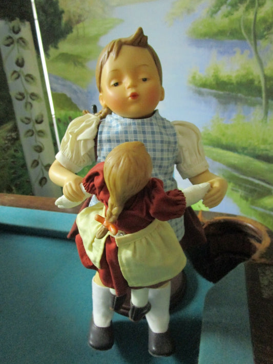 1970s HUMMEL ORIGINAL VINYL DOLL NEW # 515 -KISS ME- 13" WITH DOLL PUPPE GERMANY