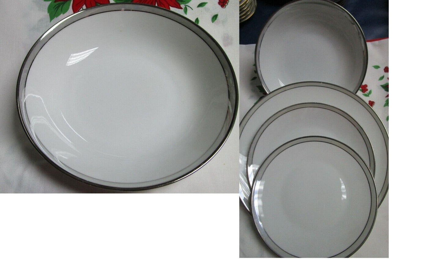 Berlin Friedrichstrasse Rosenthal GERMANY GALA GREY PLATINUM RIM  plates pick1