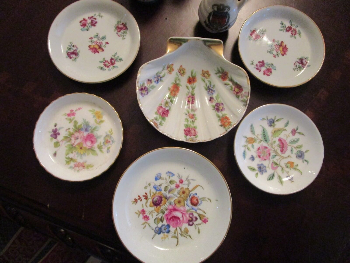 VANITY SET VASES DISHES WORCESTER AVON SEMMA ENGLAND CHINESE 10 PCS LOT