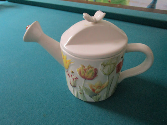 Hallmark Teapot W/Lid Signed Marjolein Bastin Nature's Sketchbook ^^^