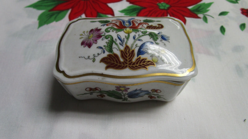 Ginori Italy Floral Pill Box   Vanity