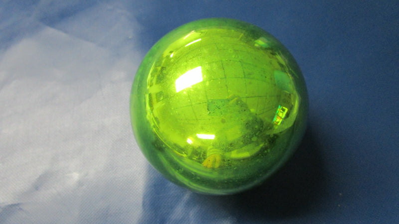 Kugel France Antique Genuine Christmas ornament handblown GREEN  3 3/4"^^
