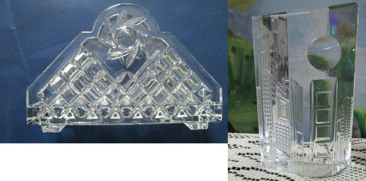 WATERFORD NAPKIN HOLDER / PAPERWEIGHT PICK1