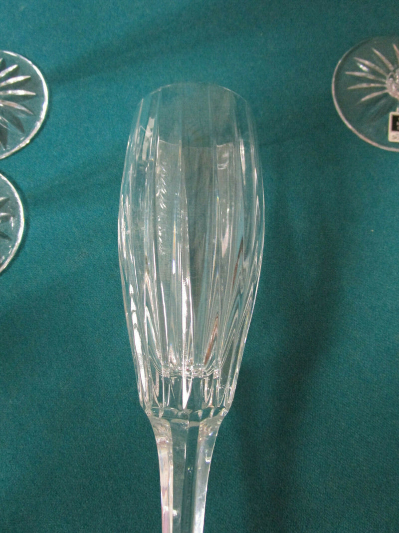 CONTEMPORARY CRYSTAL GLASSES ETCHED TIFFIN, MILLER ROGASKA, LENOX, PICK1