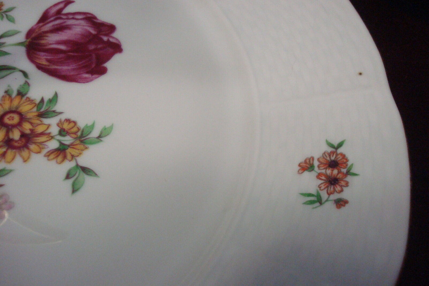 Vintage Baum Brothers THUN Bouquet Czechoslovakia CAKE PLATE, handmade[2ra]