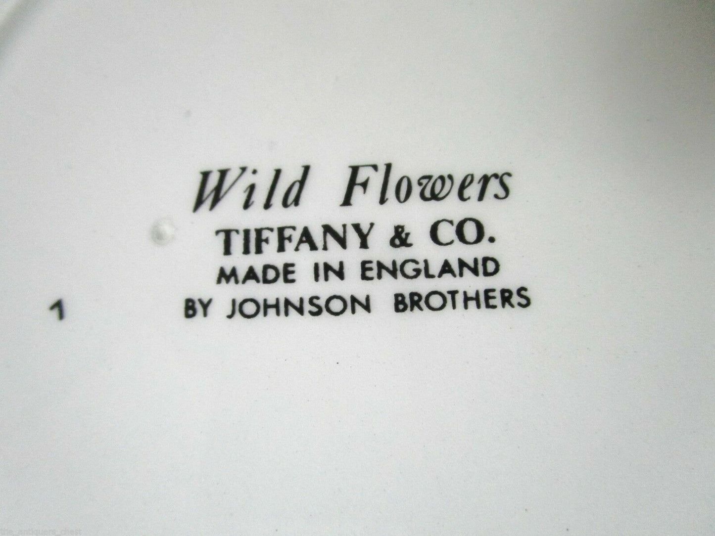 TIFFANY & CO JOHNSON BROS -MENAGERIE-  -WILD FLOWERS- SALAD PLATES ORIGIN PICK 1