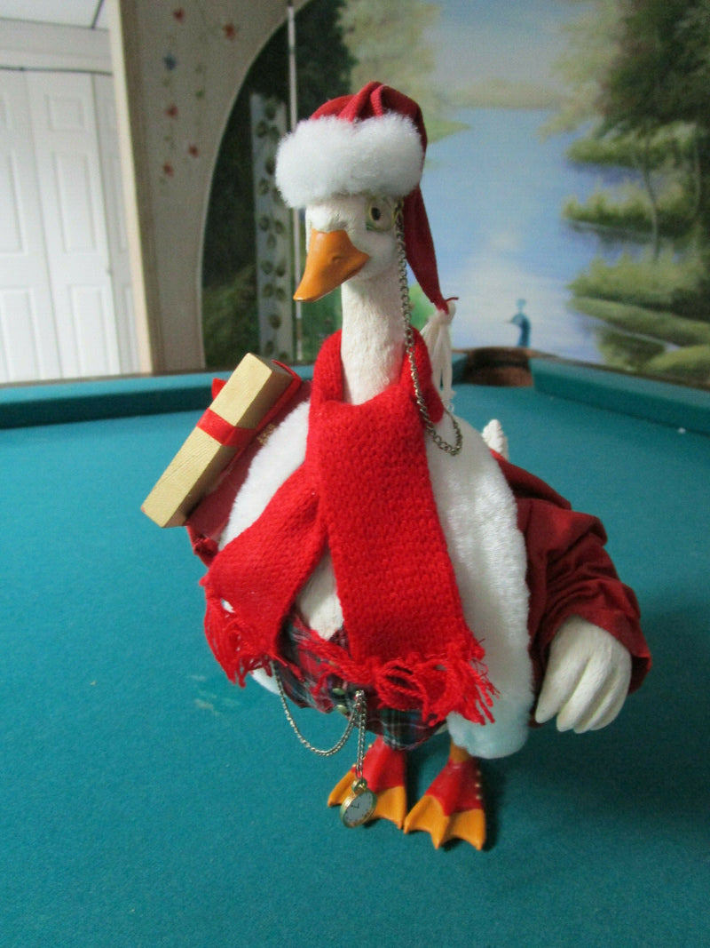 Kurt S. Adler Santa Goose Cloth Figurine Original Nib