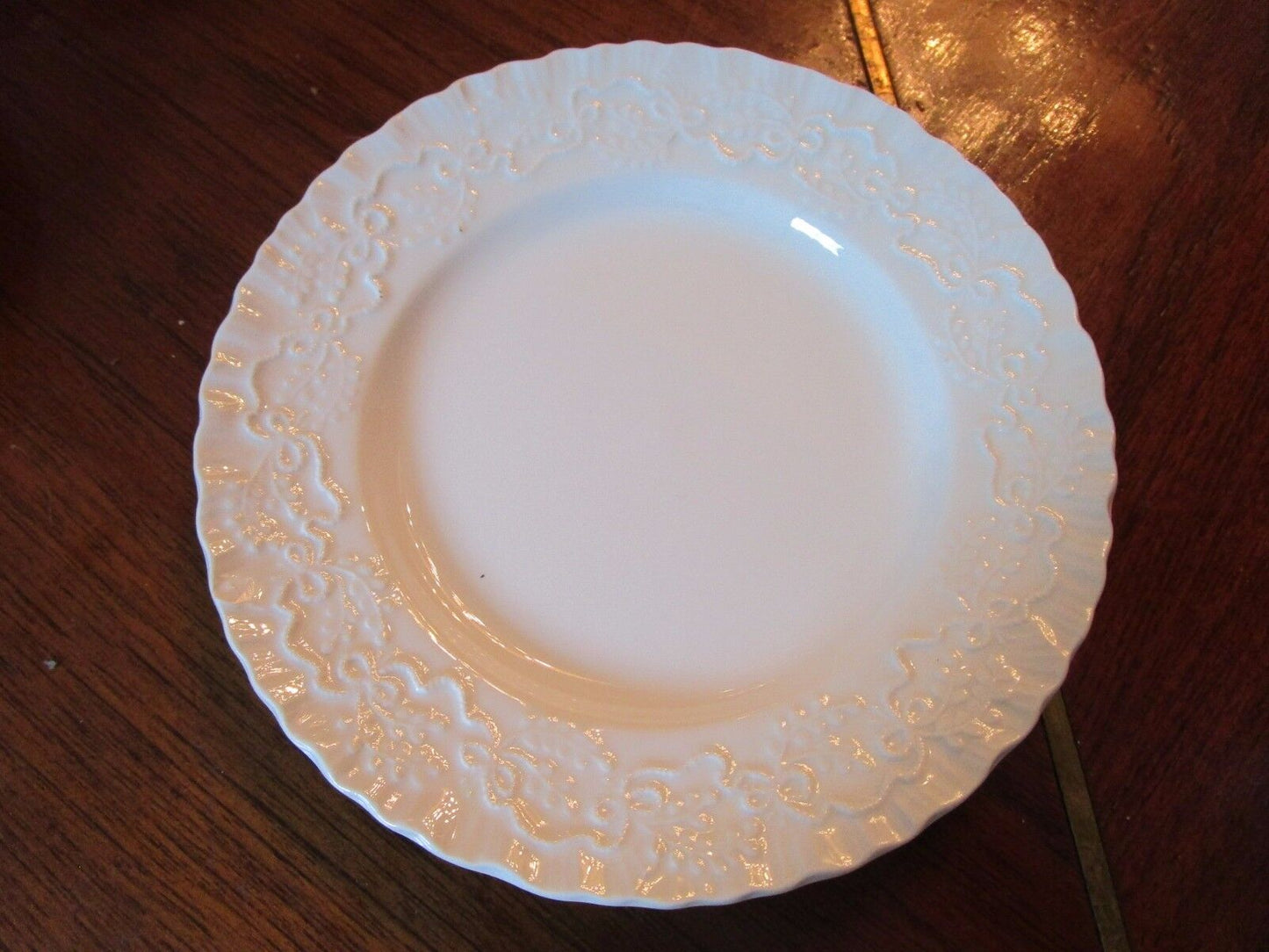 WEDGWOOD TRIO CUP /SAUCER CAKE PLATE "CLAIRE" PATTERN FOR RALPH LAUREN[117]