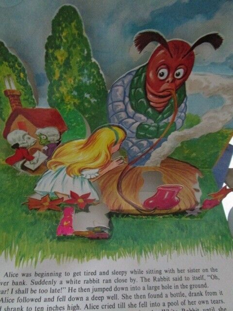 ALICE IN WONDERLAND GIANT POP-UP BOOK 1974 BRAND NEW