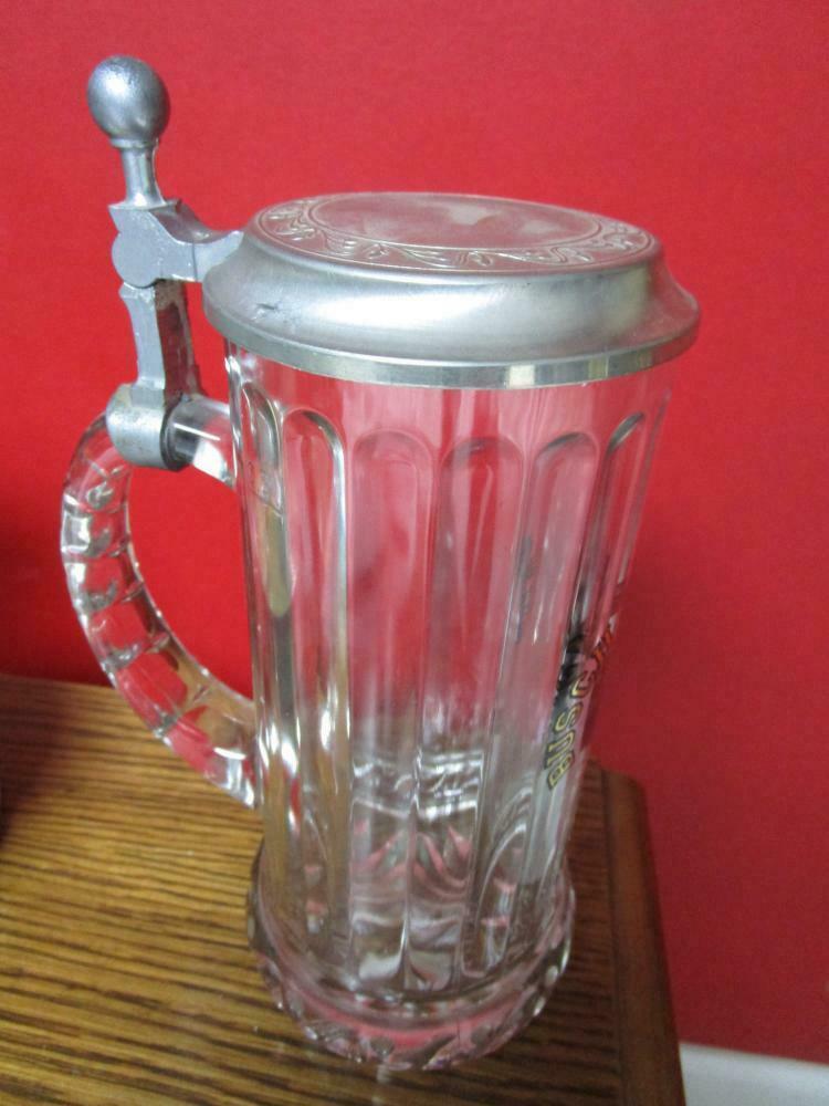 Glass Beer Stein Bush Gardens Williamsburg Va Original