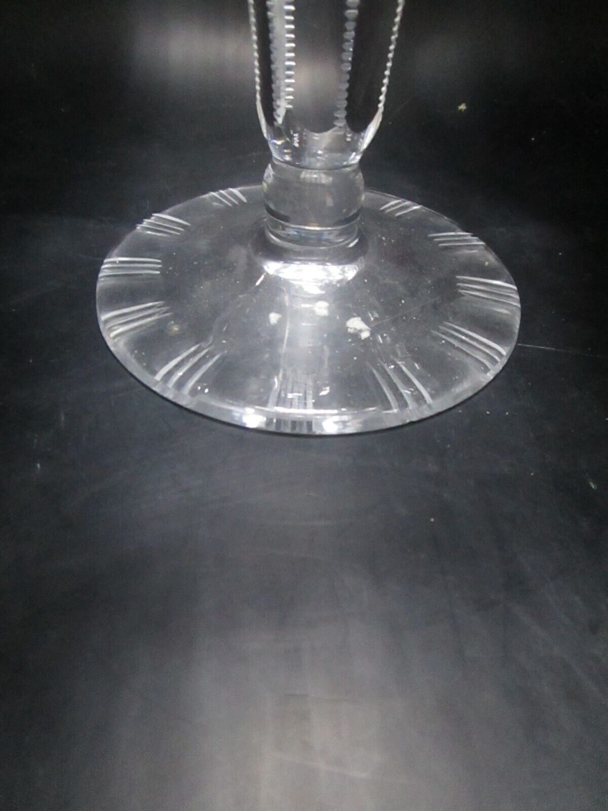 American Brilliant footed compote candy dish 8 x 8"