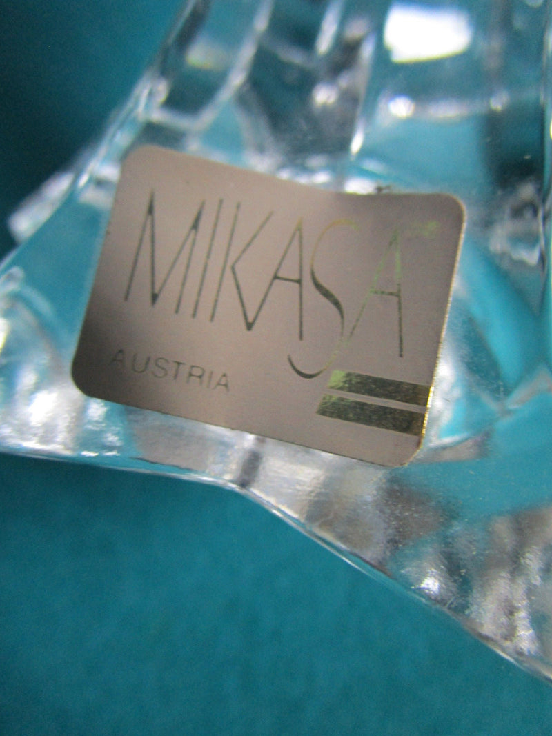 Mikasa Crystal Candle Holder 4 1/2" Tall [*GL-10]