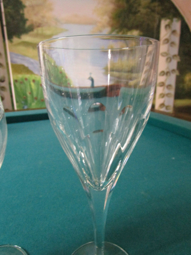 CRYSTAL GLASSES GREEN SASAKI, VERA WANG , ROYAL DOULTON "PARTY" PICK ONE