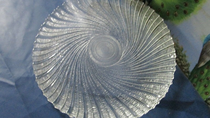 Arcoroc FRANCE Seabreeze Swirl SPIRAL FLEUR FLORAL CHEESE TRAY PLATTER 13" PICK1