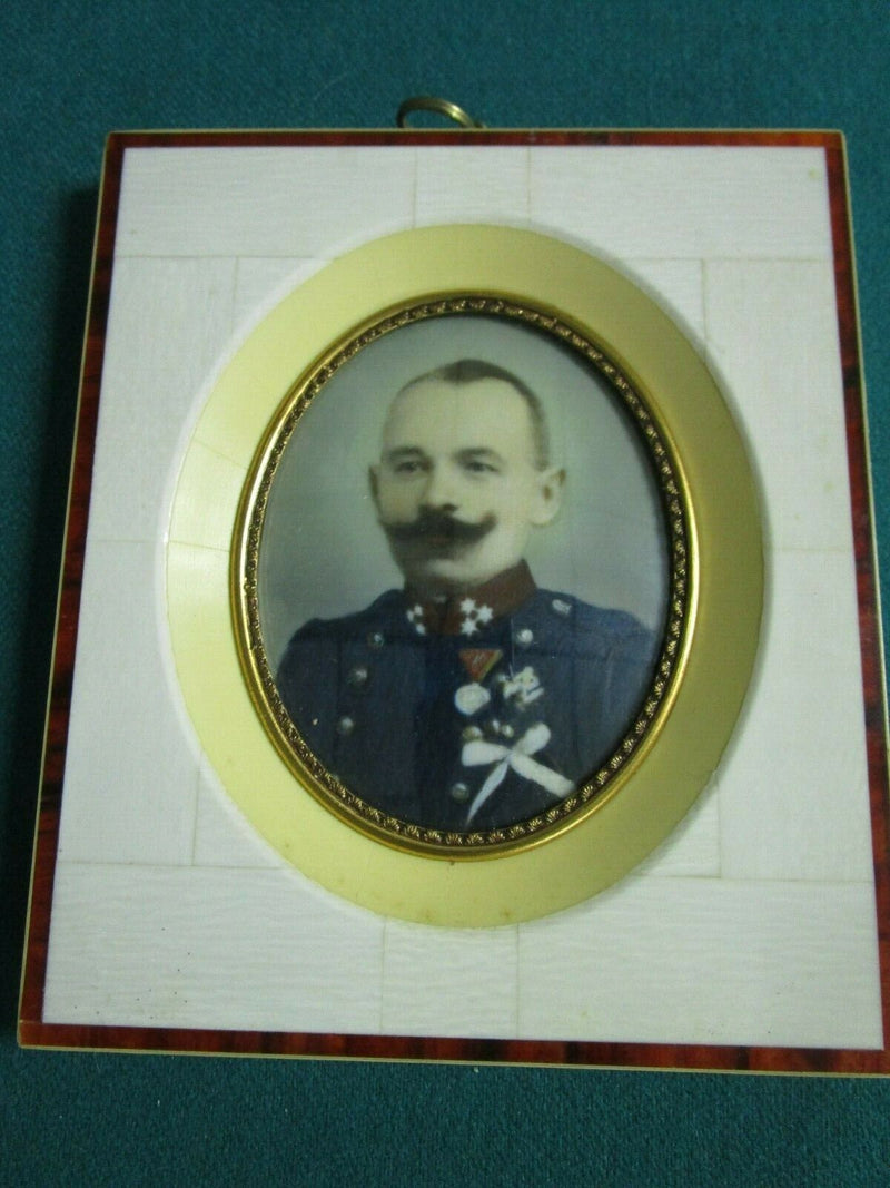 Antique Hand Painted Miniature Portrait French  Framed original PICK 1
