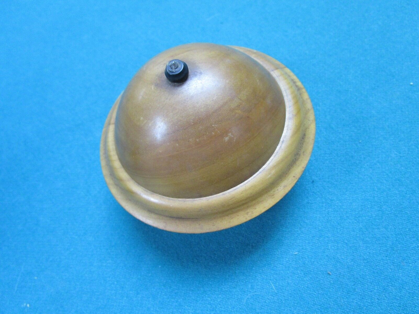 WOODEN TRINKET BOX, ROUND HANDMADE