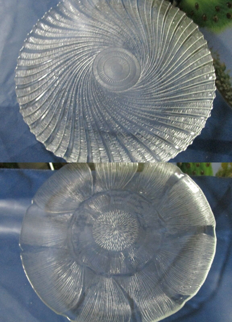Arcoroc FRANCE Seabreeze Swirl SPIRAL FLEUR FLORAL CHEESE TRAY PLATTER 13" PICK1