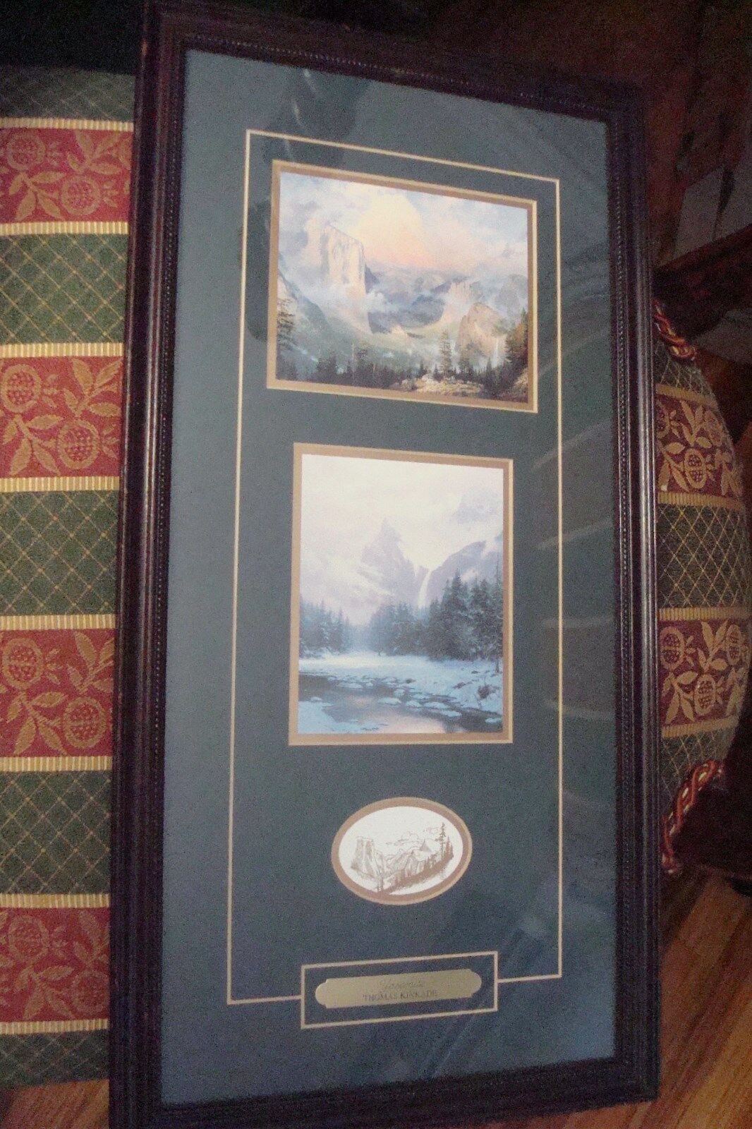 Thomas Kinkade ACCENT PRINTS from limited edit lithograph, Yosemite Park, COA