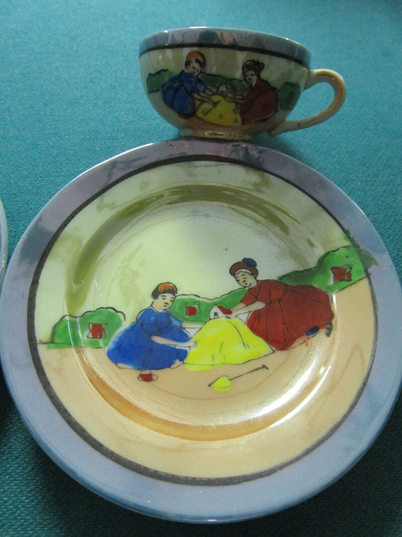 Made In Japan Doll Tea Set  Teapot, Creamer, Sugar Cups Saucers  [84C] PICK 1