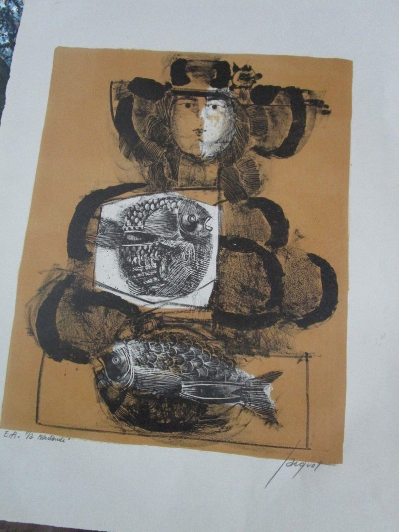 Pierre Jacquot (1929-2009)original pencil signed lithograph  ARTIST PROOF ILLEGI