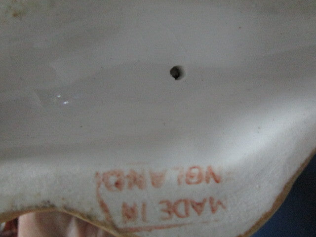 Antique Staffordshire Lady With Deer 7"