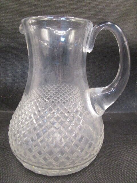 American Brilliant pitcher diamond design star bottom 7 1/4 x 6"