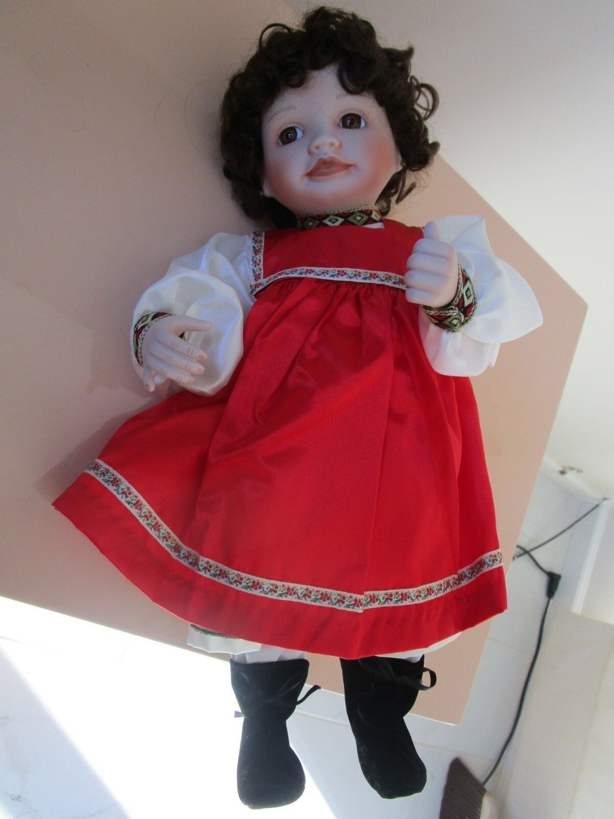 15” Natasha Porcelain doll by Kathy Barry Hippensteel, Knowles 1989