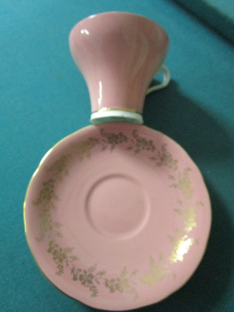 TUSCAN ENGLAND CORSET PINK AND GOLD TEA CUP SAUCER  [86]