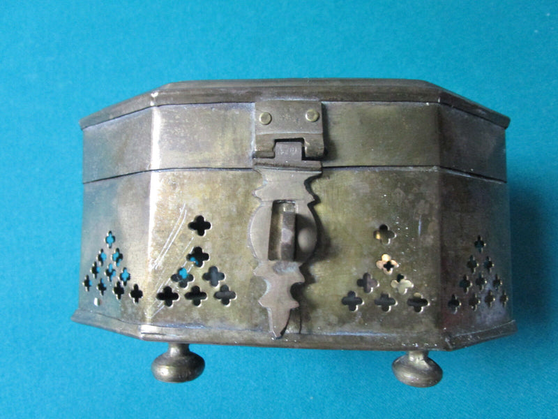Vintage India Brass Cricket Box 6 X 4 1/2" Original