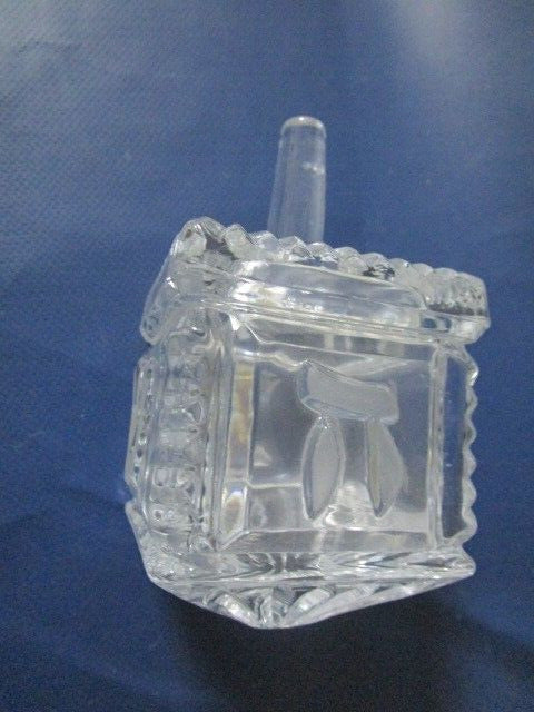 WATERFORD IRELAND DREIDEL CRYSTAL 4 1/2 X 2 1/2"