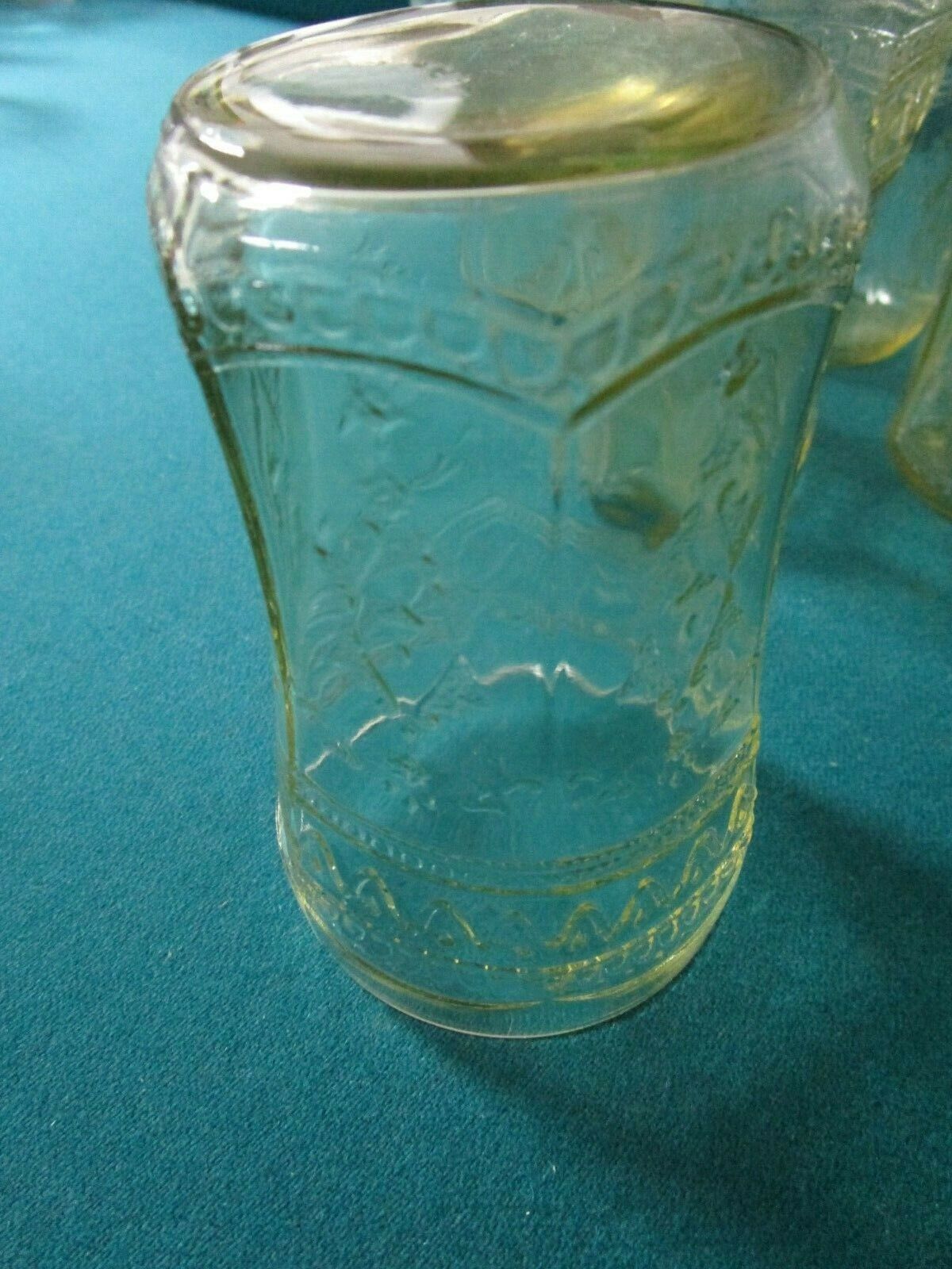 5 Flat Tumbler Patrician Amber by FEDERAL GLASS DEPRESSION