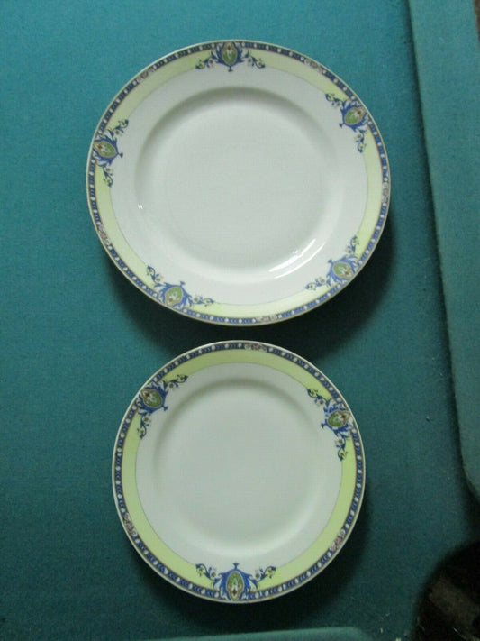CZECH VICTORIA POTTERY SALAD PLATES 7 1/2" DINNER PLATES 9 3/4" ORIGINAL PICK1