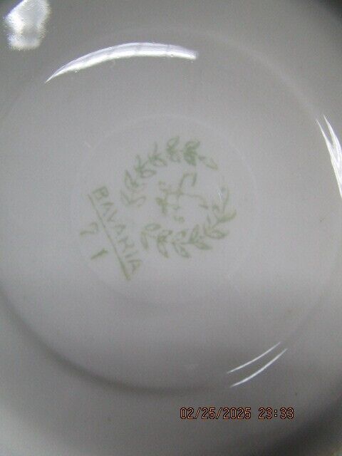 SCHALLER GERMANY TRIO CUP SAUCER PLATE [170A]