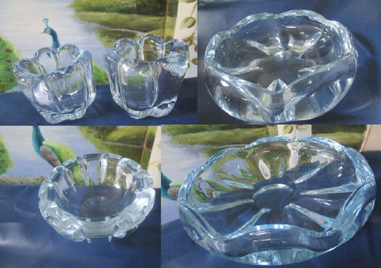 Orrefors Sweden Stella Polaris Crystal Bowl /Candleholder Vicke Lindstrand pick1