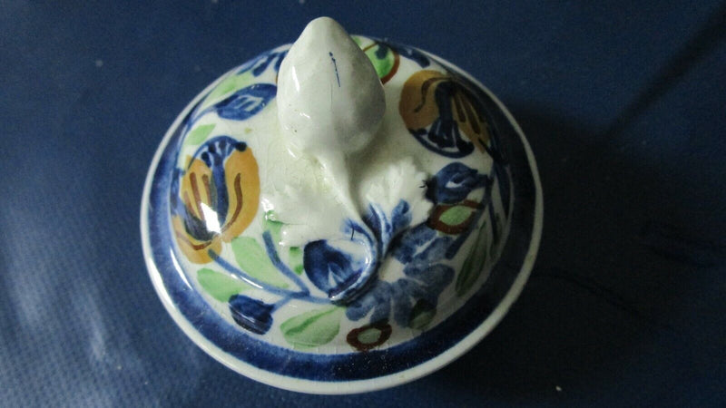 ANTIQUE ADAMS HANDPAINTED ONE CUP TEAPOT 5 1/4 X 6" [170b]