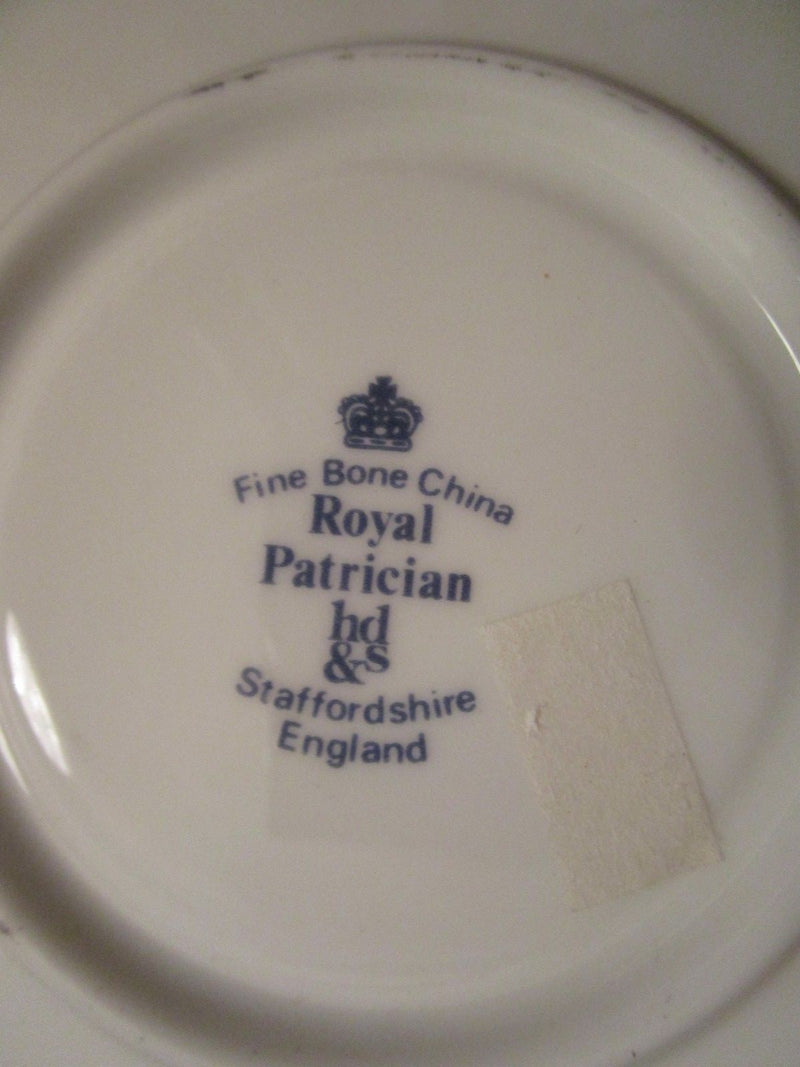 Royal Patrician Staffordshire Cup And Saucer 2 1/2 X 3 1/2 And Saucer Is 5" [83c