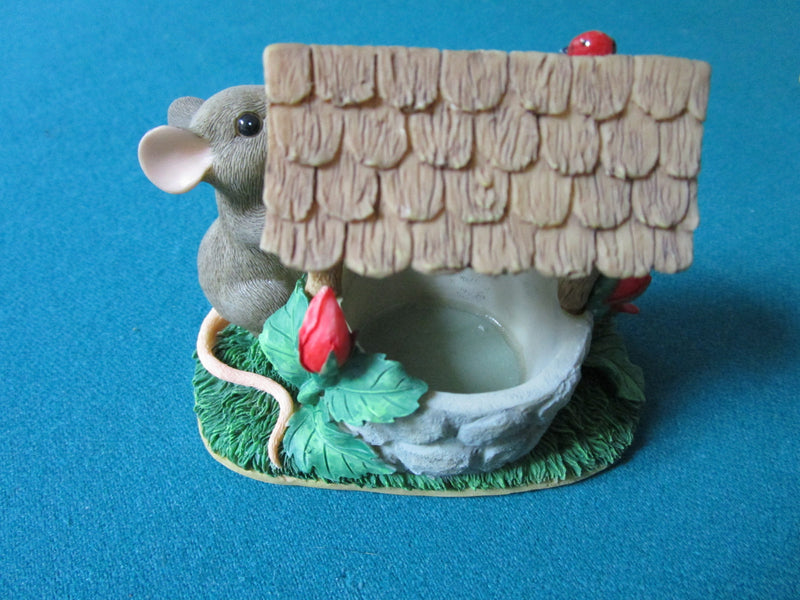 CHARMING TAILS FITZ & FLOYD "WISHING YOU WELL" FIGURINE 3 X 4"