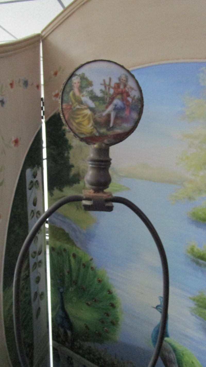 CAPODIMONTE STYLE TABLE BOUDOIR LAMP 25"